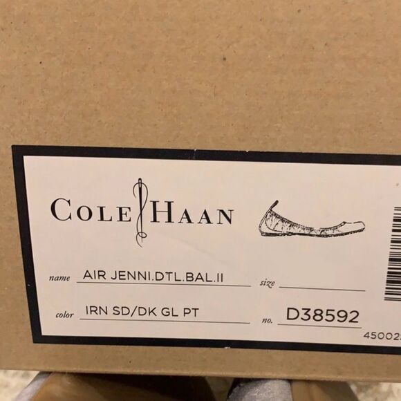 Cole Haan Air Jenni Ballet Flats Dark Grey Iron Sz 6B Quiet Luxury - Picture 11 of 12